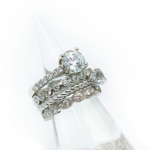 White Gold Stacking Set