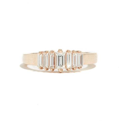 Baguette Diamonds set in Rose Gold