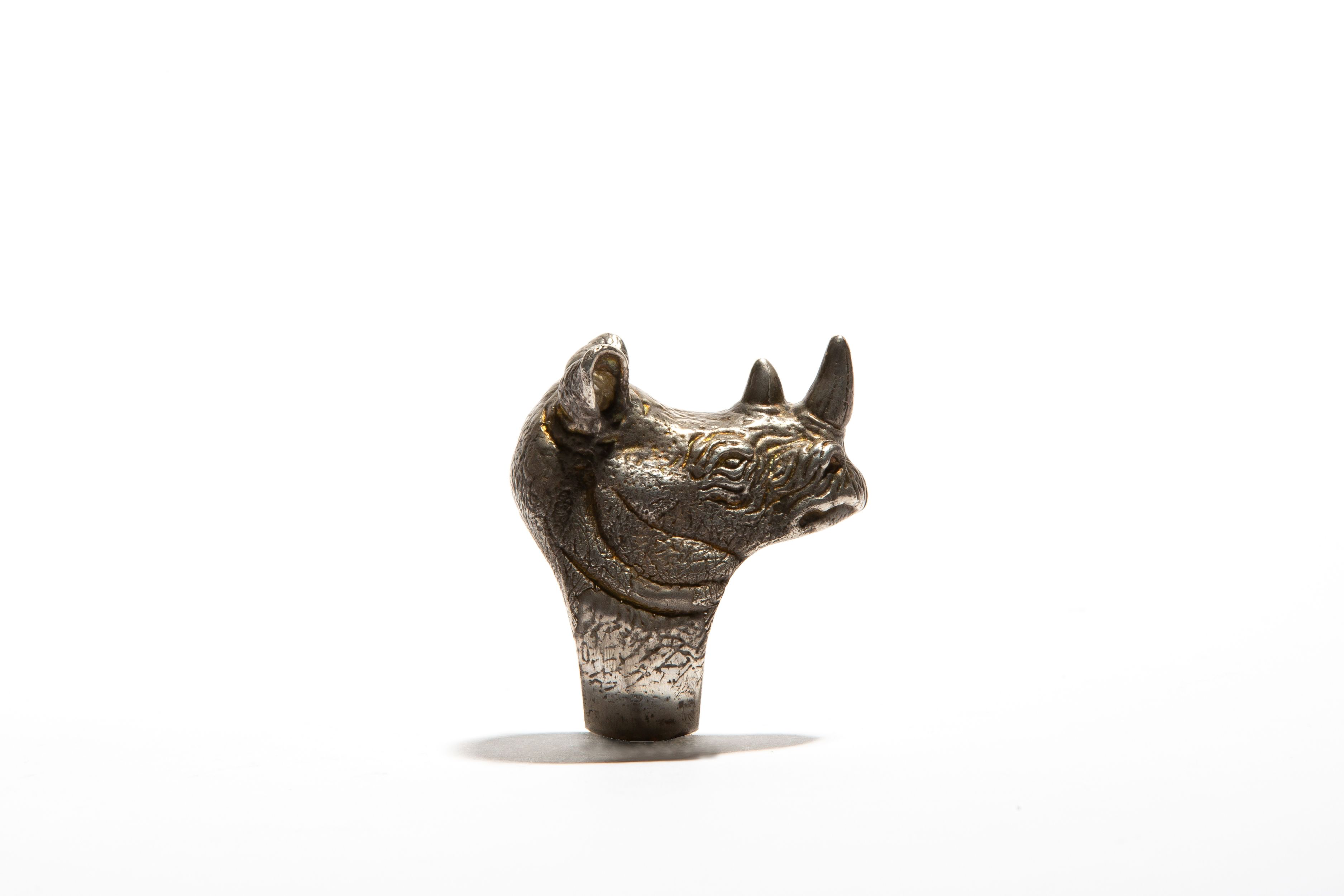 ATTENBOROUGH: Silver Hand Carved Rhino Ring