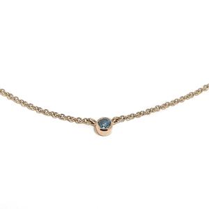 TURIN: ROSE GOLD MONTANA SAPPHIRE NECKLACE