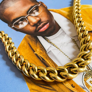PATRICIA: YELLOW GOLD VINTAGE LINK NECKLACE