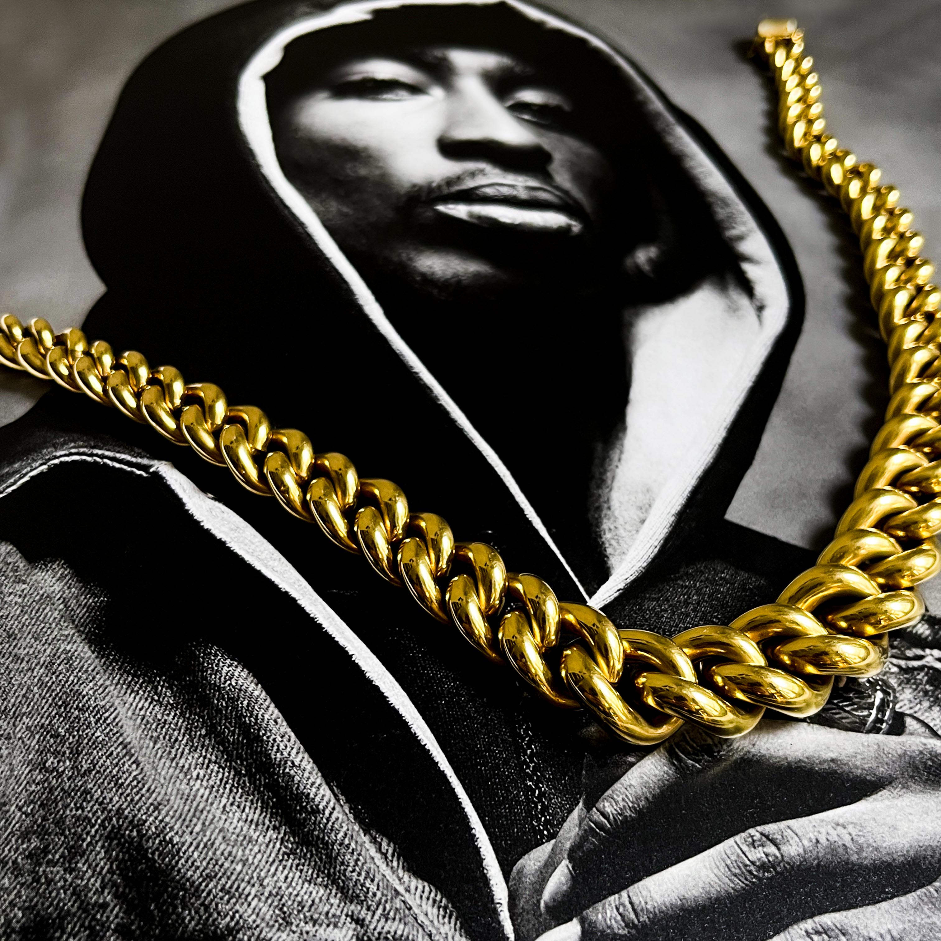 PATRICIA: YELLOW GOLD VINTAGE LINK NECKLACE