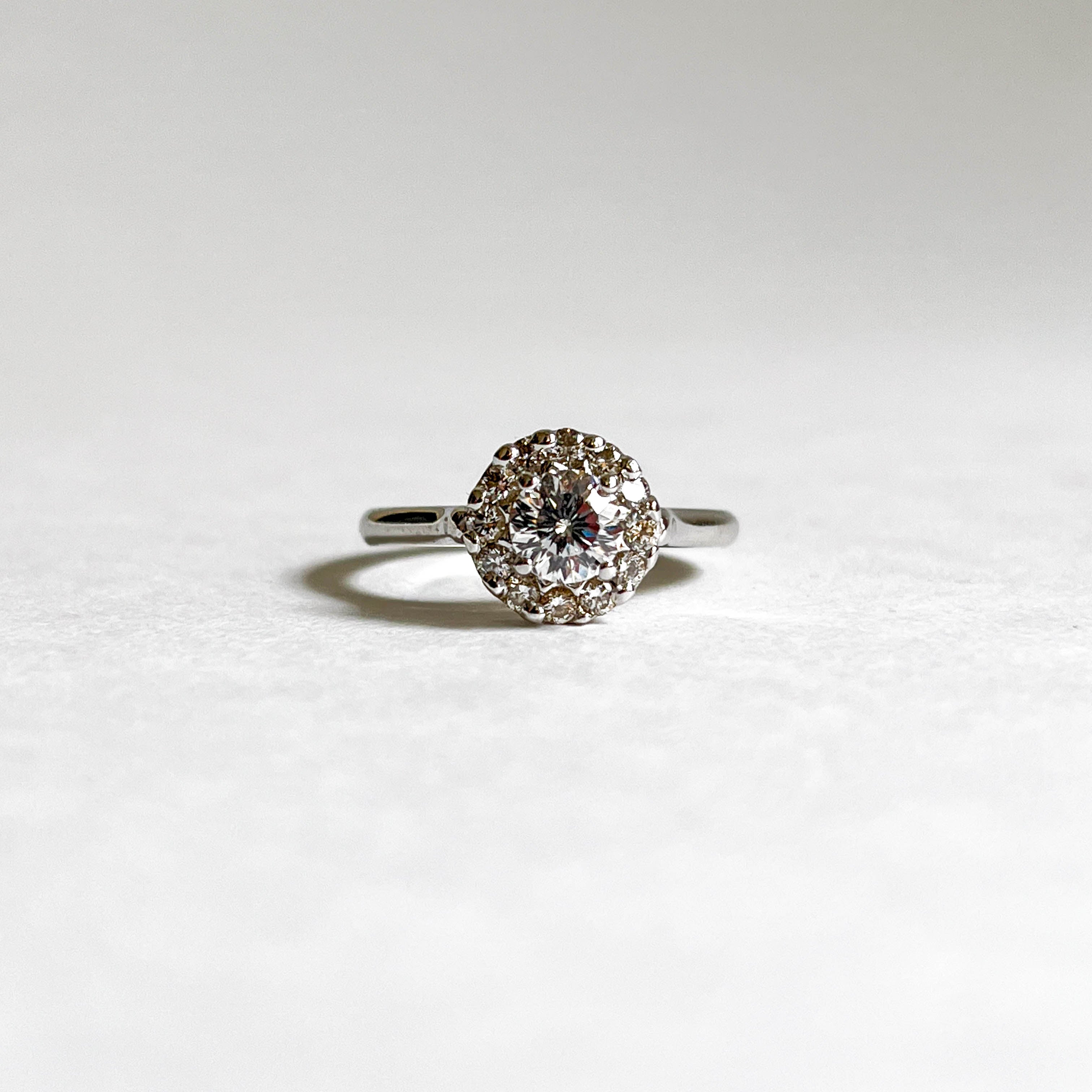 RACHEL: WHITE GOLD DIAMOND ENGAGEMENT RING
