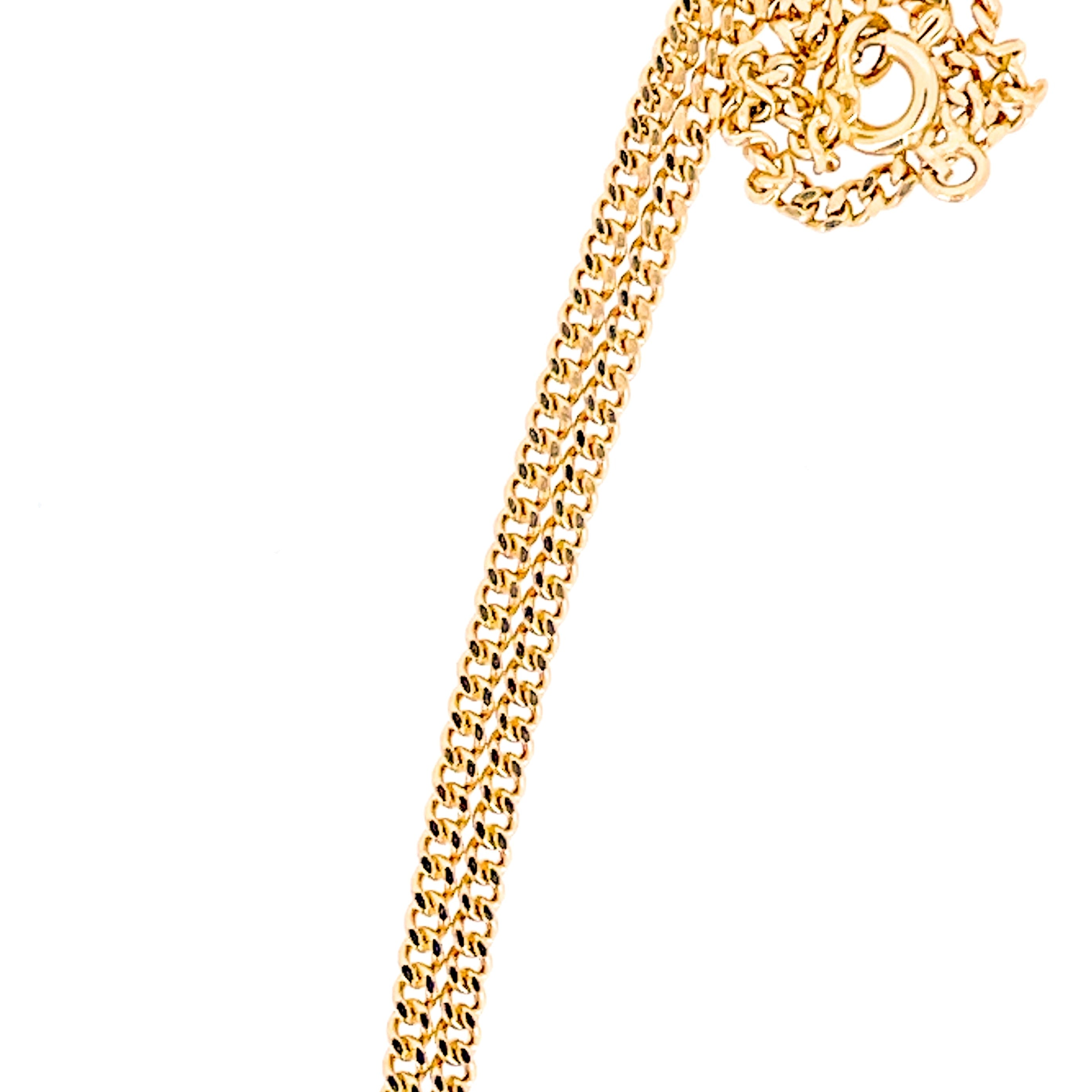 HERBIE: Vintage 18K Yellow Gold Curb Chain