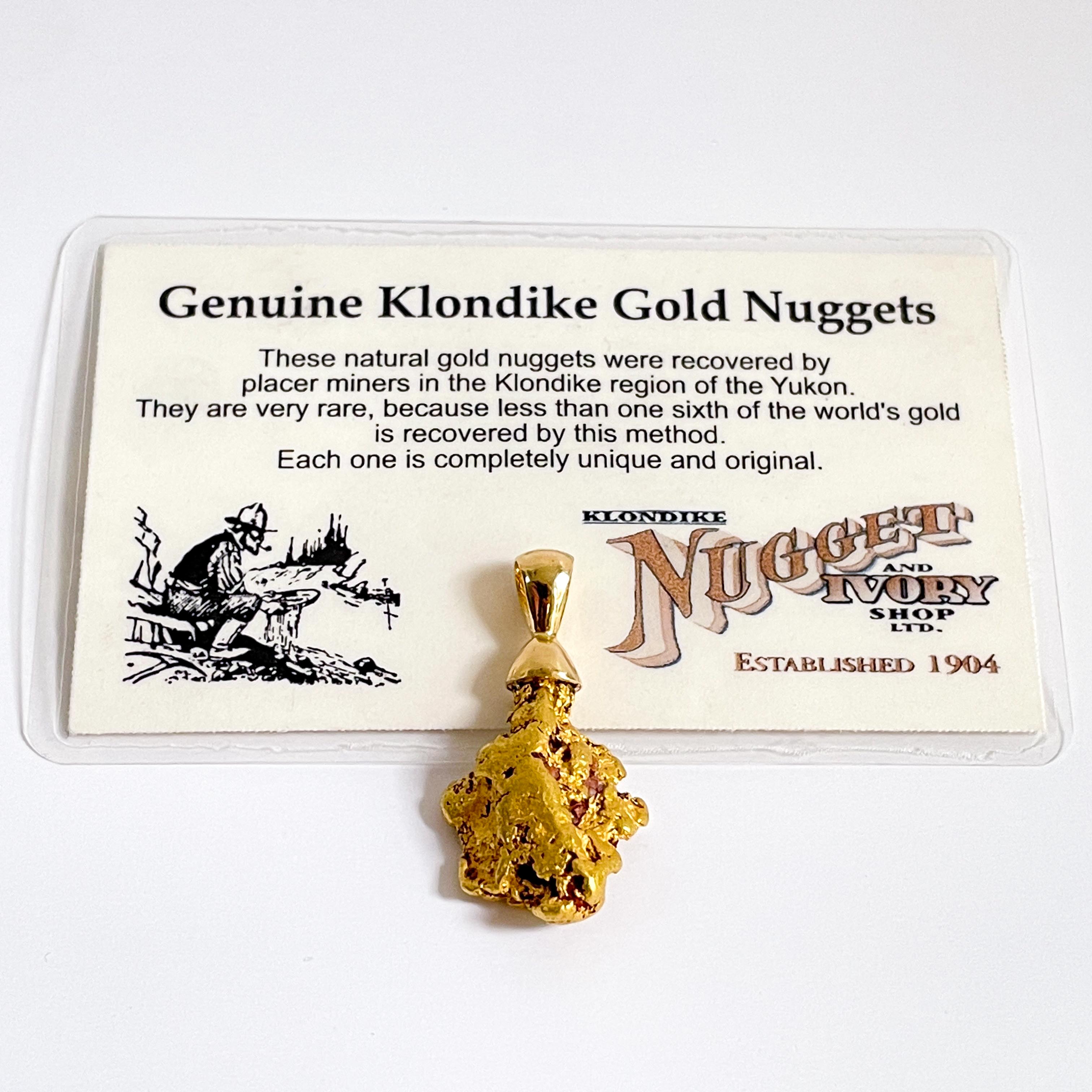 KLONDIKE: YELLOW GOLD NUGGET PENDANT
