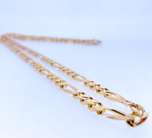 THE BIG FIG: 10K YELLOW GOLD FIGARA CHAIN