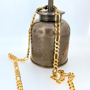 THE BIG FIG: 10K YELLOW GOLD FIGARA CHAIN