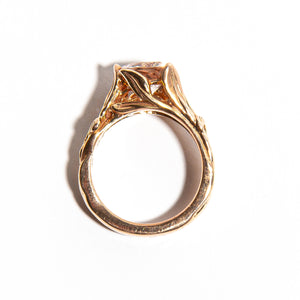 VENICE: Rose Gold Morganite Organic Ring