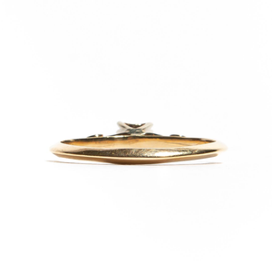Aurora: Vintage Two Tone Gold Diamond Engagement Ring