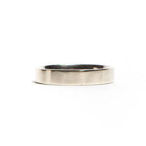 GASTOWN: White Gold Brushed Band