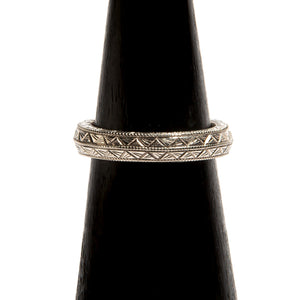GLADYS: White Gold Palladium Solitaire Diamond Engagement Ring