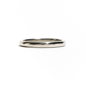 MOUNT PLEASANT: White Gold Rounded Band