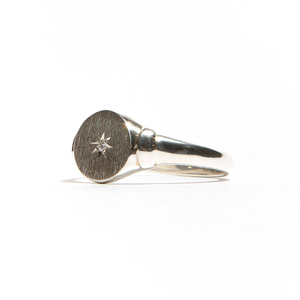 NORTH: Sterling Silver Star Diamond Ring