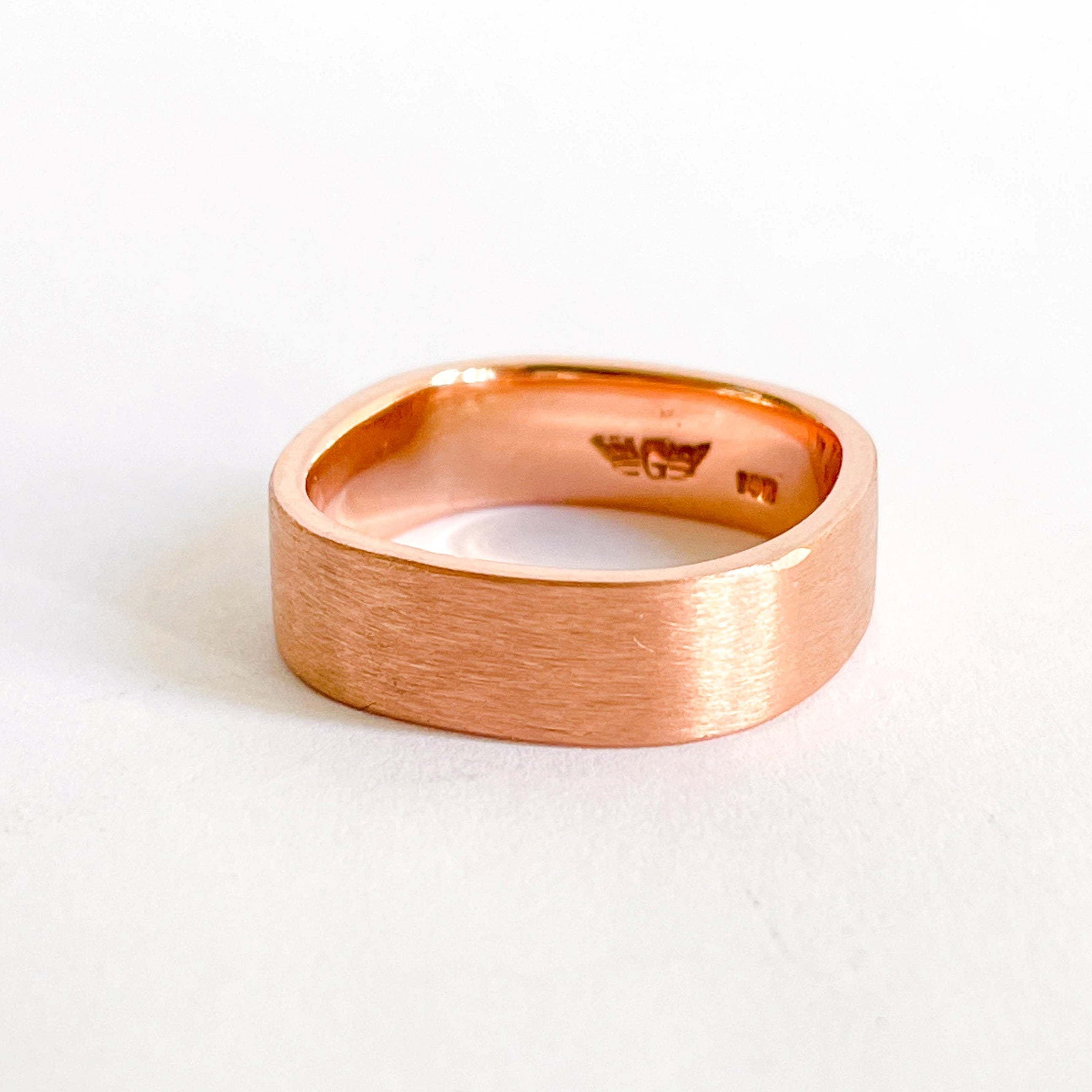 POINT GREY: ROSE GOLD SOFT SQUARE BRUSHED BAND