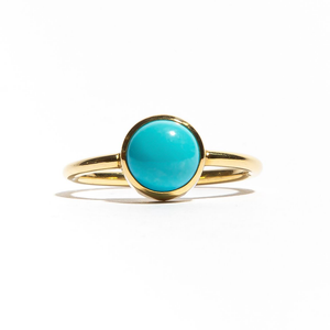 SOUR PATCH: Yellow Gold Turquoise Ring