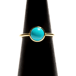 SOUR PATCH: Yellow Gold Turquoise Ring