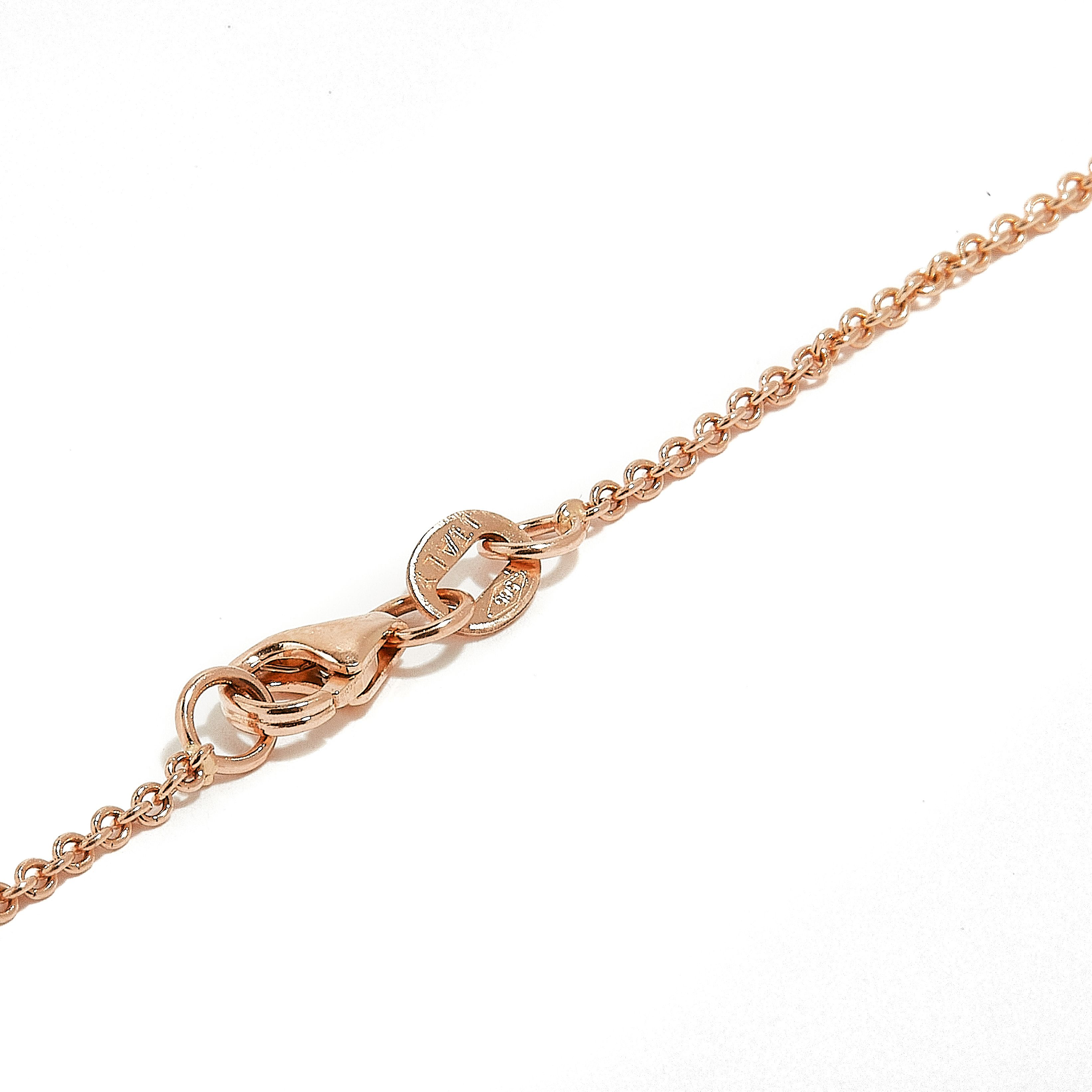TURIN: ROSE GOLD MONTANA SAPPHIRE NECKLACE
